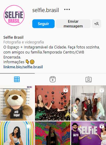 Selfie Brasil Pop-up store inovadora com cenários para fotos criativas