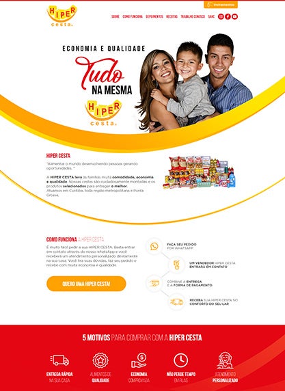 Hiper Cesta - Empresa de venda e entrega de cestas porta a porta