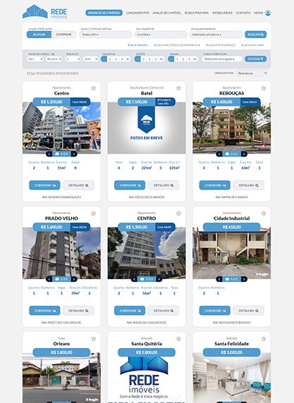 Rede Imóveis Marketing Imobiliário, Inovação, Sistema, aplicativo e website